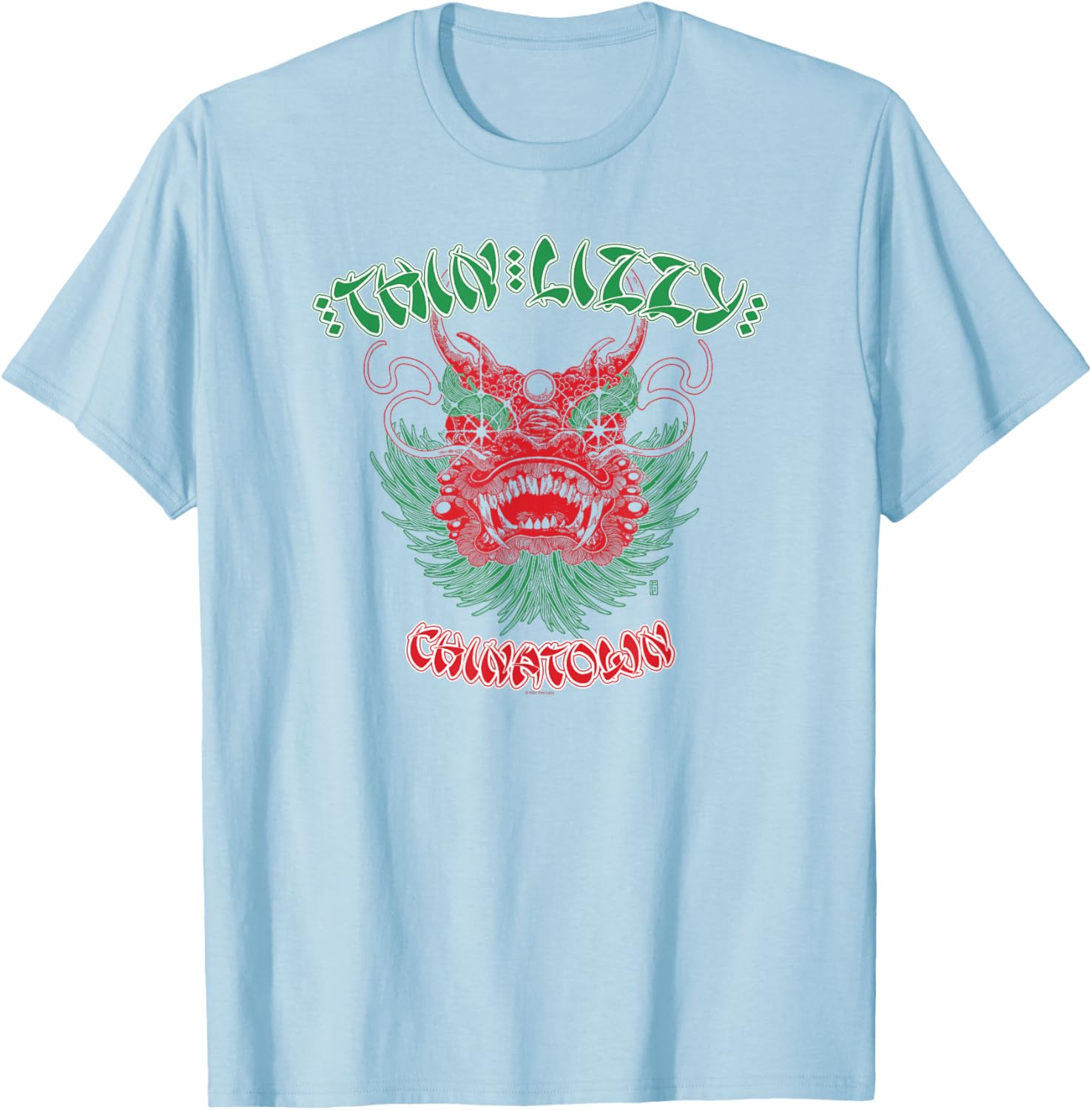 Thin Lizzy – Dragon Head T-Shirt - T-Shirt | Light Blue
