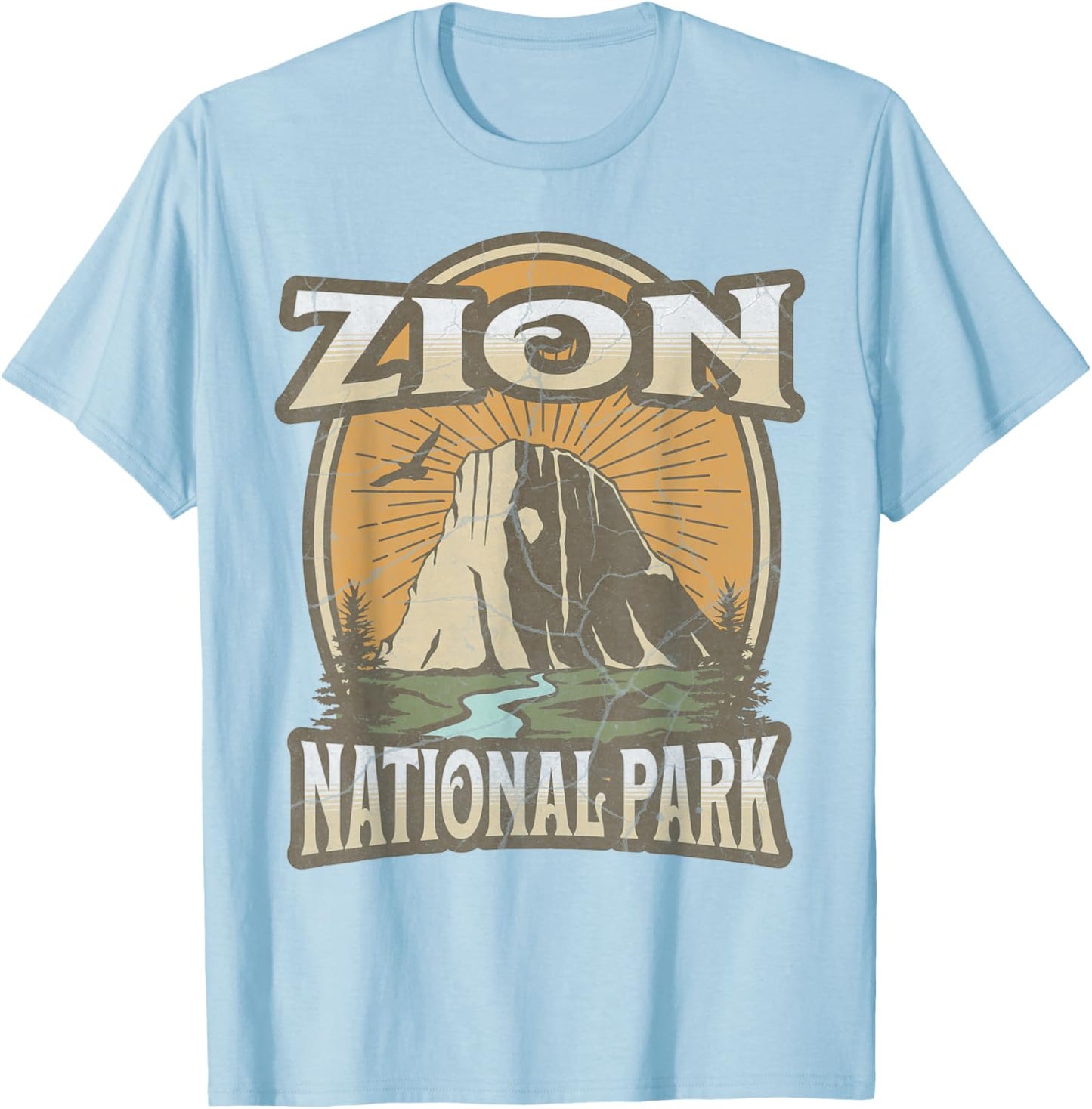 Zion National Park T-Shirt - T-Shirt | Light Blue