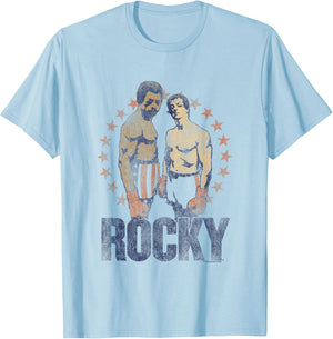 Rocky Creed and Balboa T-Shirt - T-Shirt | Light Blue