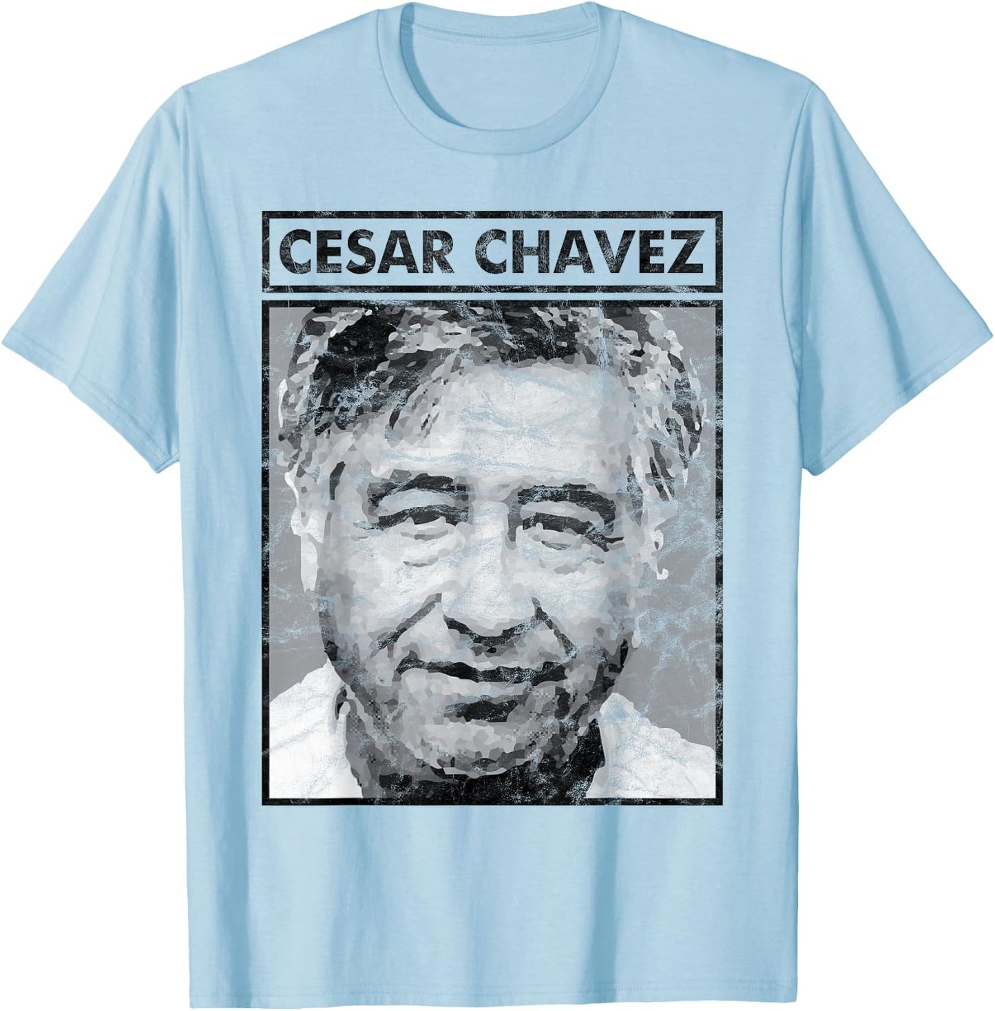 Cesar Chavez Portrait Women, Si Se Puede T-Shirt - T-Shirt | Light Blue