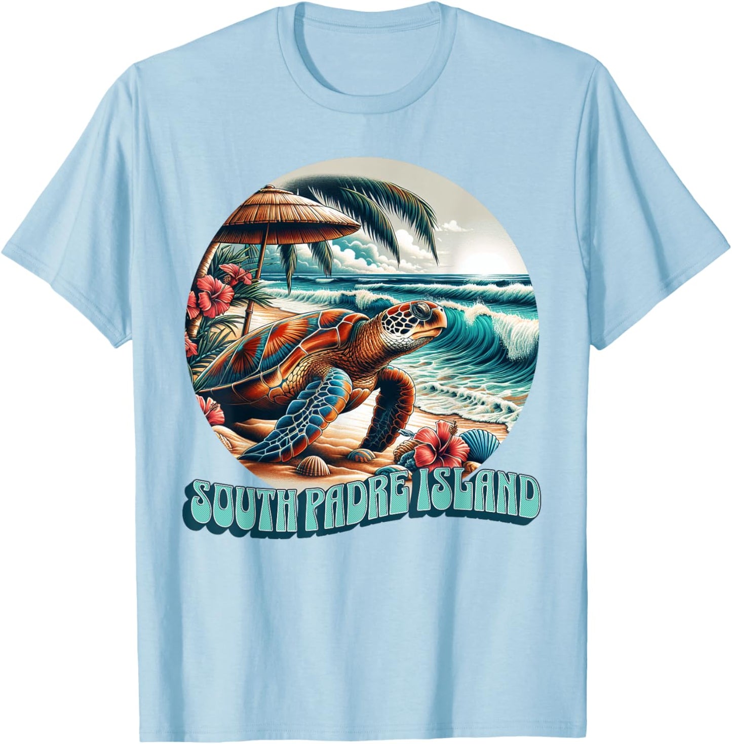 South Padre Island T-Shirt - T-Shirt | Light Blue