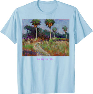 tropical arty- The Beaten Path T-Shirt - T-Shirt | Light Blue