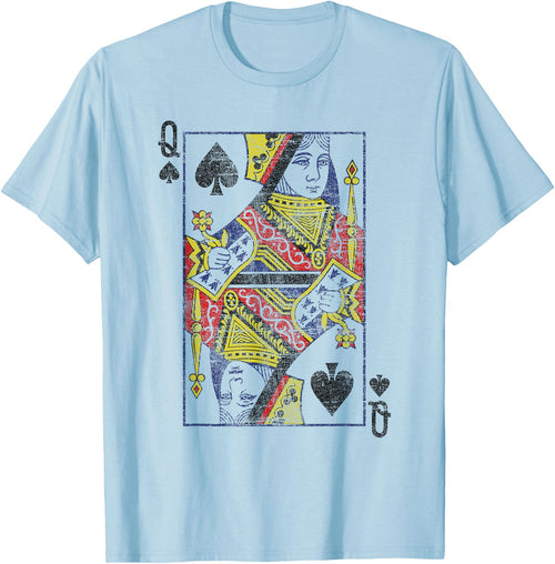 Lady of Spades Playing Cards Costume Poker Distressed