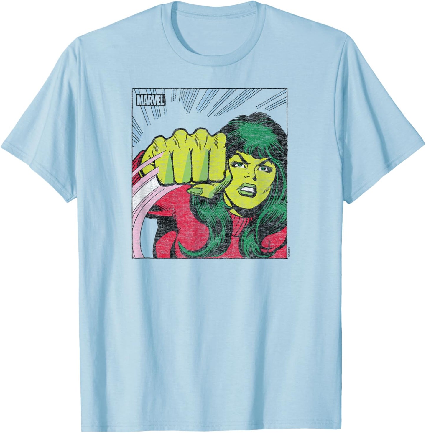 She-Hulk - Comic Panel T-Shirt - T-Shirt | Light Blue