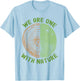 We are One with Nature Tree Rings & Fingerprint Earth Day T-Shirt - T-Shirt | Light Blue