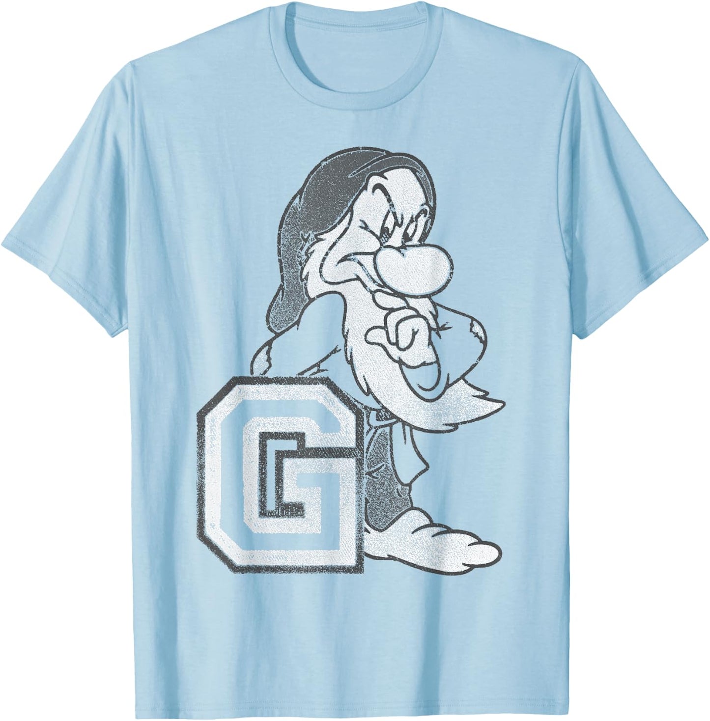 Disney Snow White and Seven Dwarfs Grumpy T-Shirt - T-Shirt | Light Blue