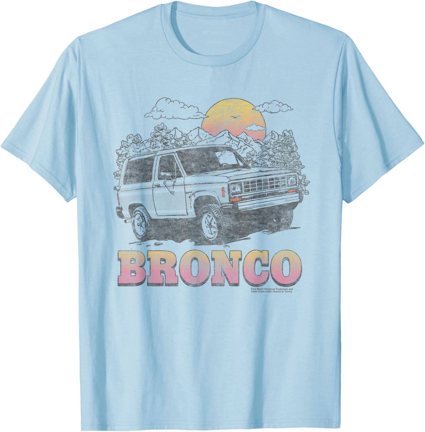 Ford Bronco Sunrise T-Shirt - T-Shirt | Light Blue