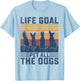 Life Goal Pet All The Dogs Kids Funny Dog T-Shirt - T-Shirt | Light Blue