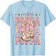 Rodeo Poppa Pink Boots Coquette Cow-Girl Birthday Party T-Shirt - T-Shirt | Light Blue
