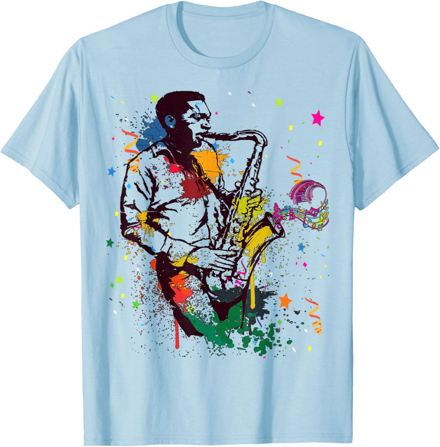 Happy International Jazz Day Jazz Lovers Top Queen Jazz Int'l Jazz Day Jazz Addicts Jazz Cats Acid Jazz T-Shirt - T-Shirt | Light Blue