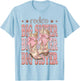 Rodeo Big Sister Pink Boots Coquette Cow-Girl Birthday Party T-Shirt - T-Shirt | Light Blue