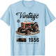 Anniversaire de l'agriculteur de tracteur vintage né en 1956 T-Shirt - T-Shirt | Light Blue