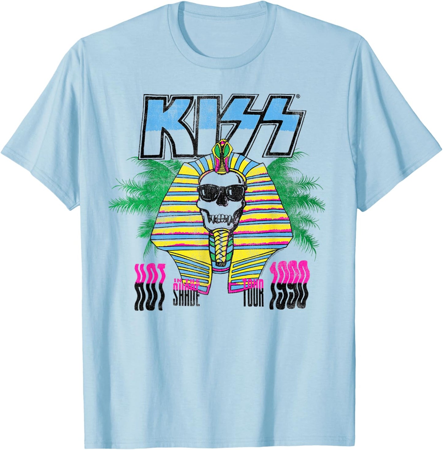 KISS - Hot in the Shade Tour T-Shirt - T-Shirt | Light Blue