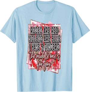 Roses are Red T-Shirt - T-Shirt | Light Blue