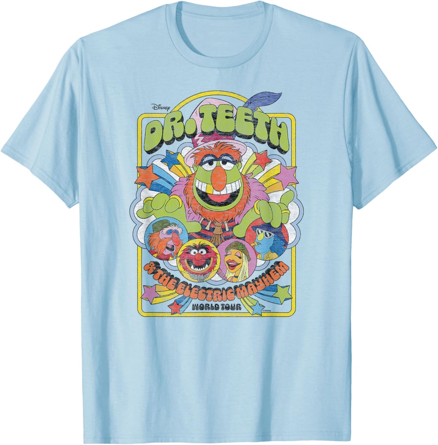The Muppets - Dr Teeth T-Shirt - T-Shirt | Light Blue