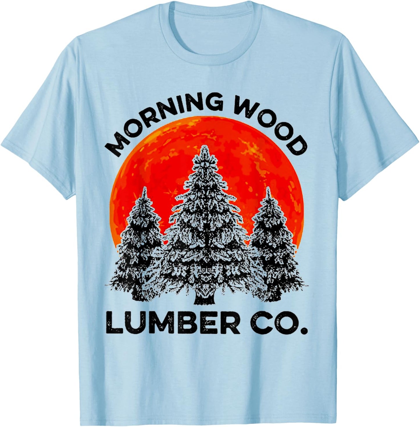 Morningwood Lumber Co. Sunset Forest T-Shirt - T-Shirt | Light Blue