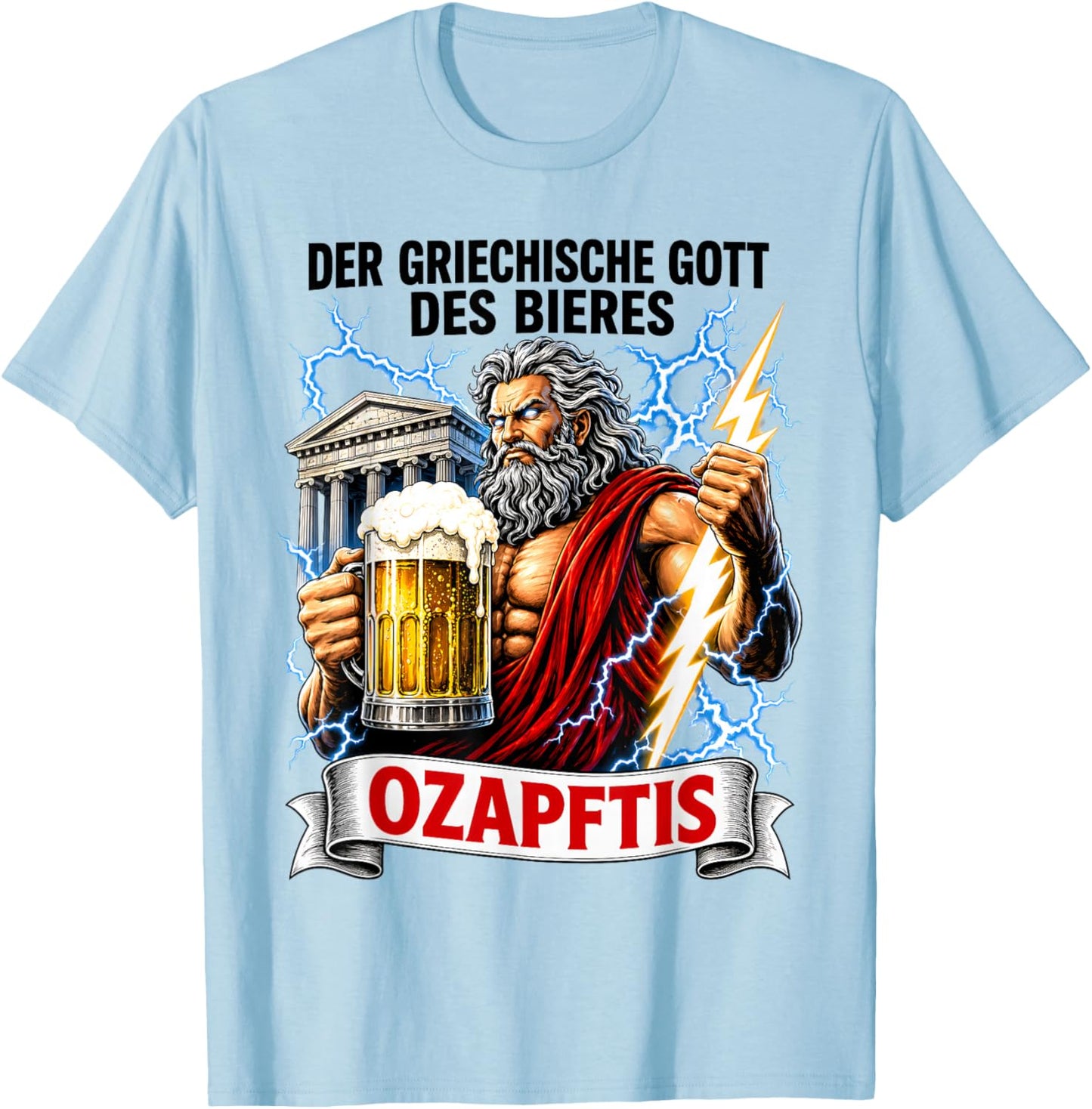 O zapft is. Bier T-Shirt - T-Shirt | Light Blue