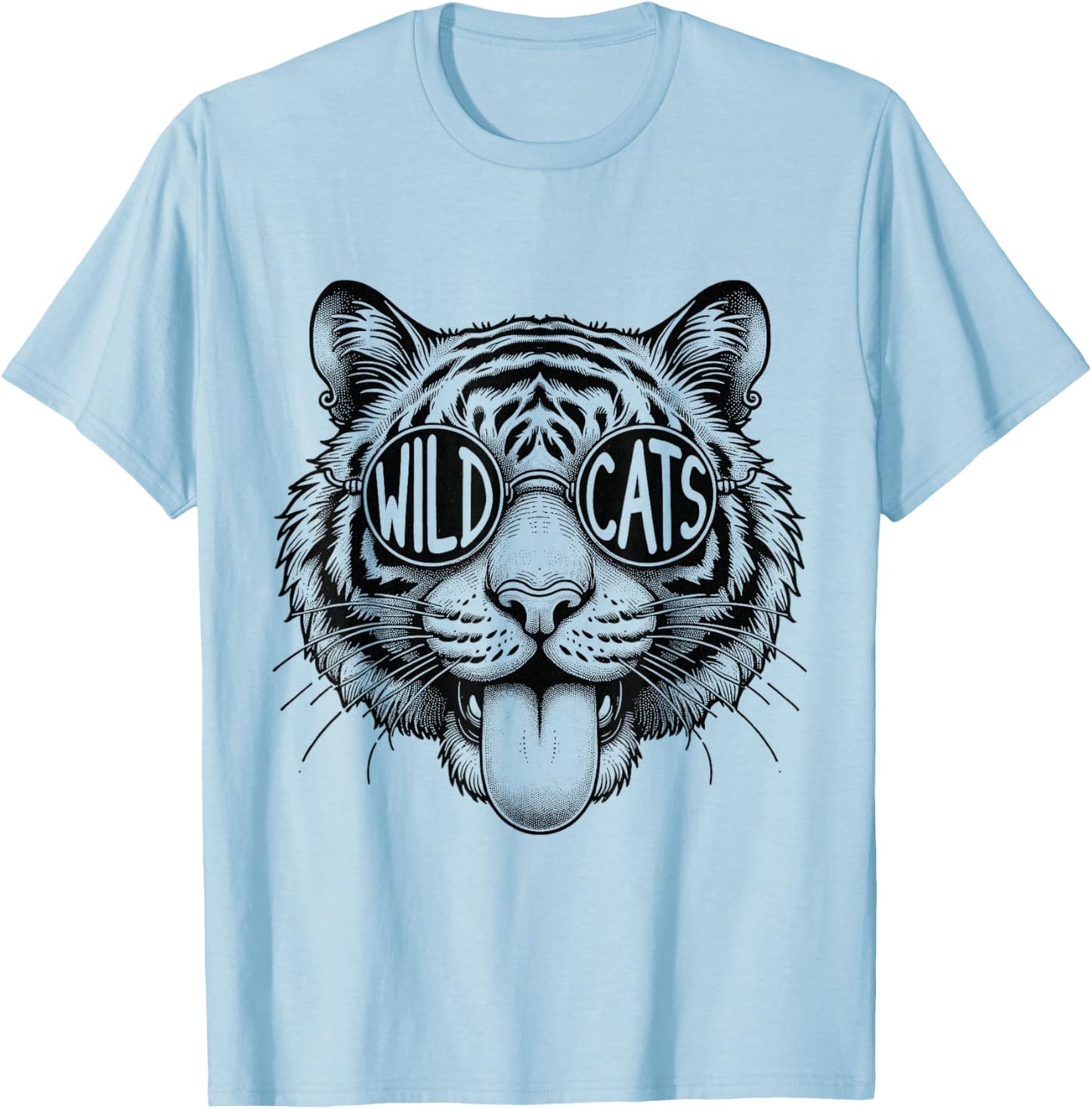 Wildcats School Sports Fan Team Spirit Back To school T-Shirt - T-Shirt | Light Blue