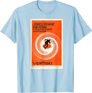 Vertigo Movie Poster T-Shirt - T-Shirt | Light Blue