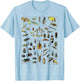 Insect Bug Entomology Print Gift Bug Print T-Shirt - T-Shirt | Light Blue