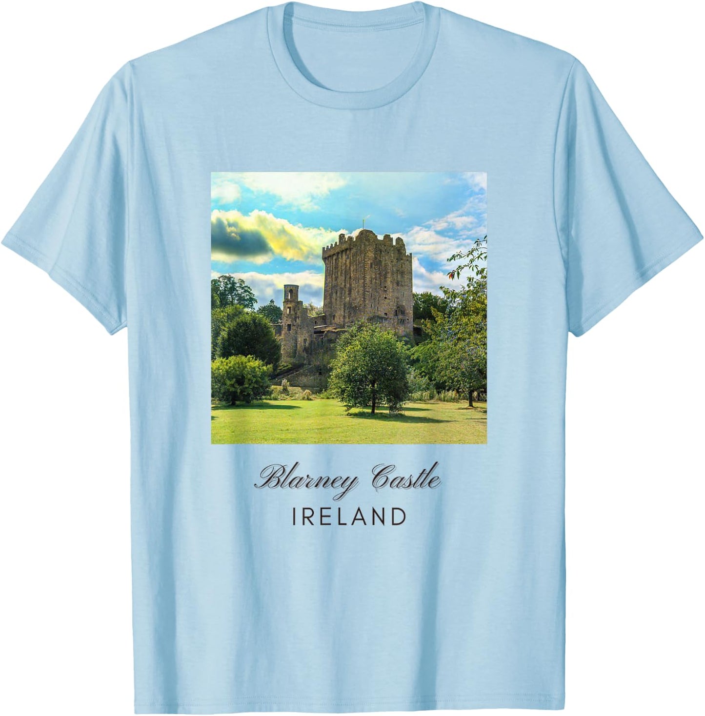 Blarney Castle - Ireland T-Shirt - T-Shirt | Light Blue