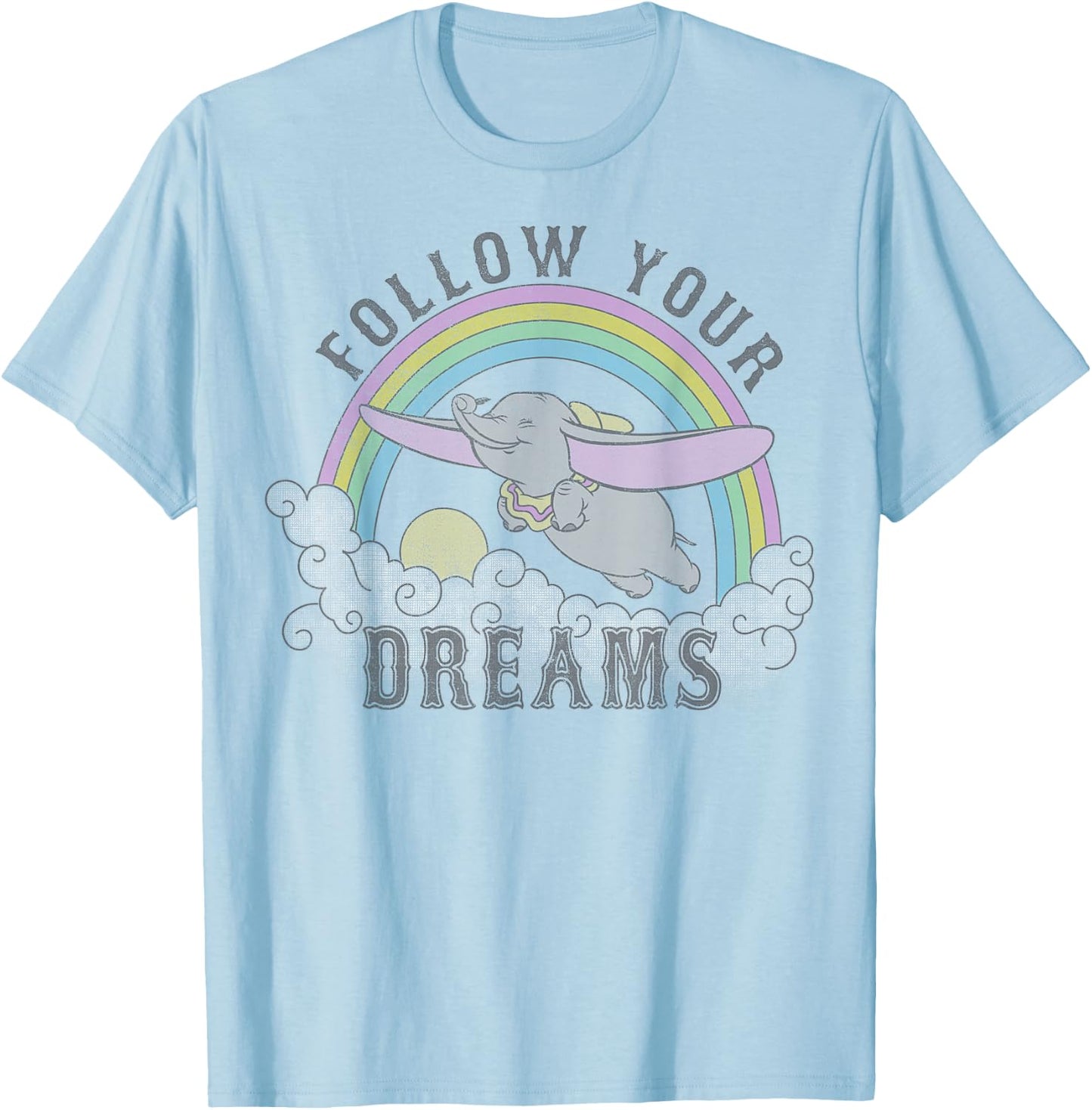 Disney Dumbo Follow Your Dreams Small T-Shirt - T-Shirt | Light Blue