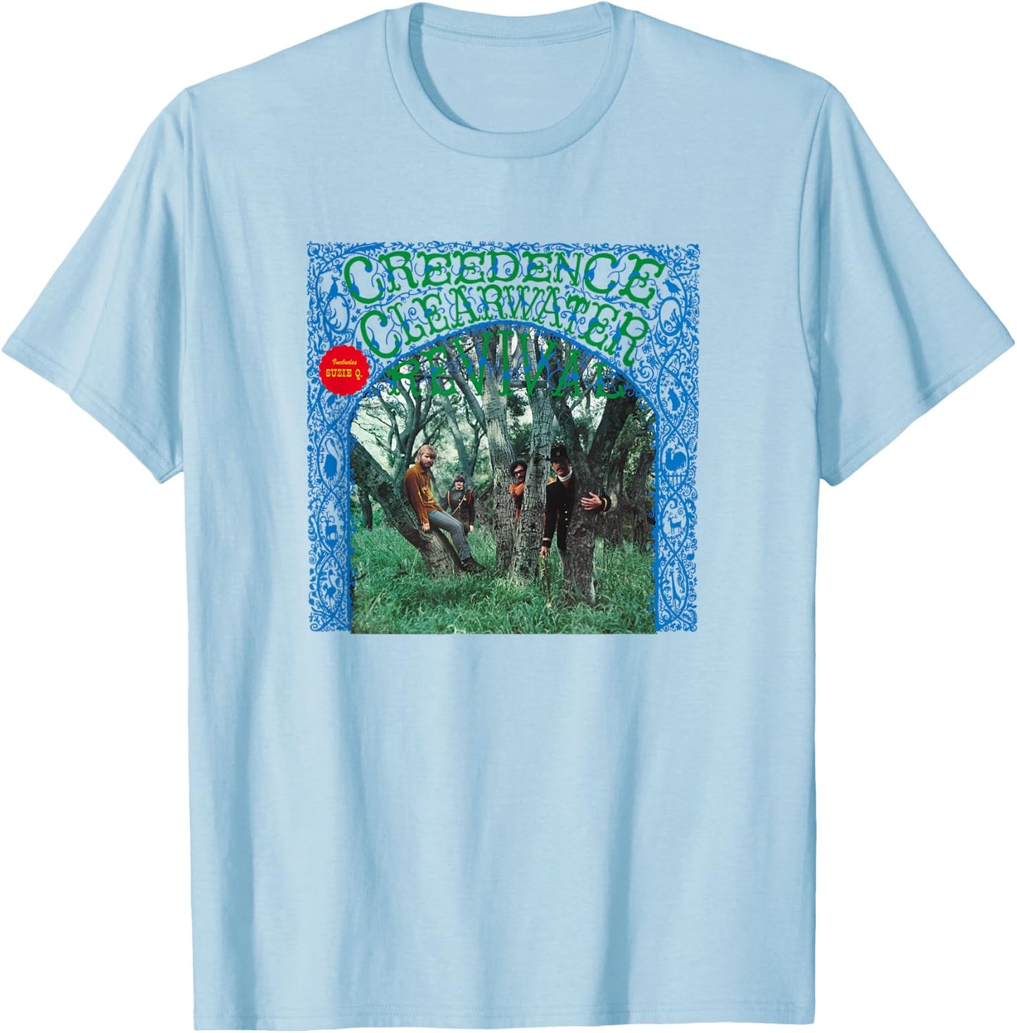 Creedence Clearwater Revival Tree T-Shirt - T-Shirt | Light Blue