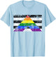 Gerade Ally Flagge T-Shirt - T-Shirt | Light Blue