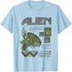 Aliens Iconic Quotes Collage Distressed Big Chest Text Logo T-Shirt - T-Shirt | Light Blue