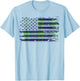 Strachan surname american flag scottish clan tartan Women Kids Men T-Shirt - T-Shirt | Light Blue