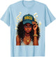 Black History Month HBCU Teacher Student Afro Women Girls T-Shirt - T-Shirt | Light Blue