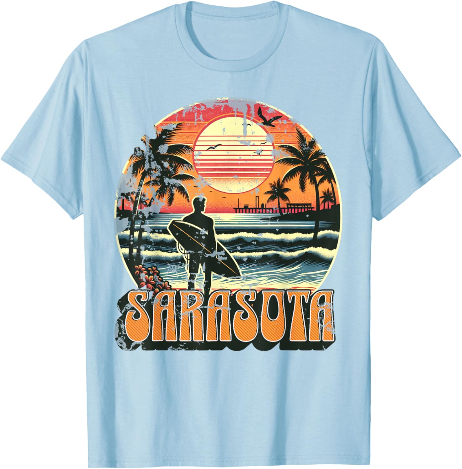 Sarasota T-Shirt - T-Shirt | Light Blue