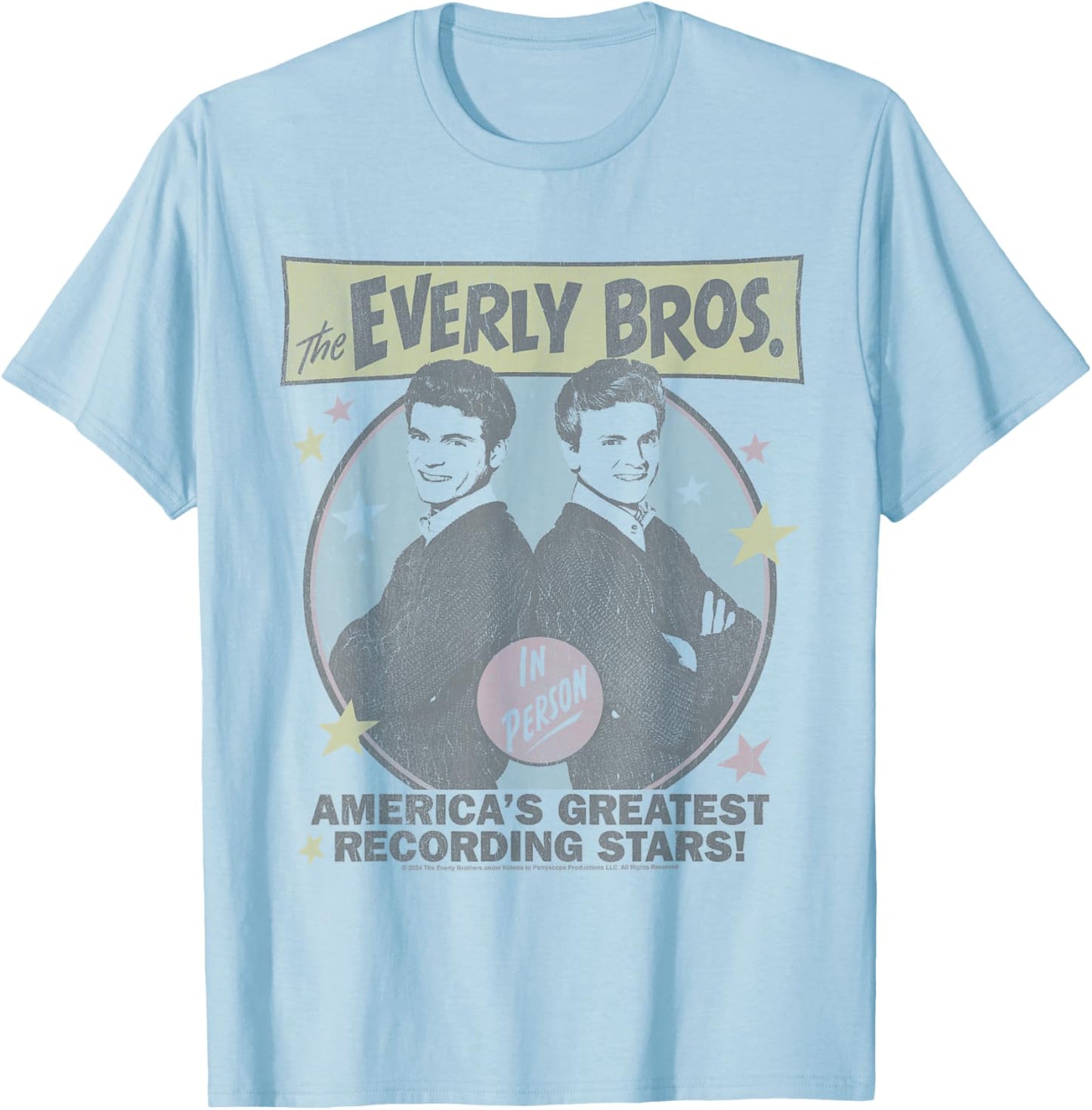 The Everly Brothers In Person T-Shirt - T-Shirt | Light Blue