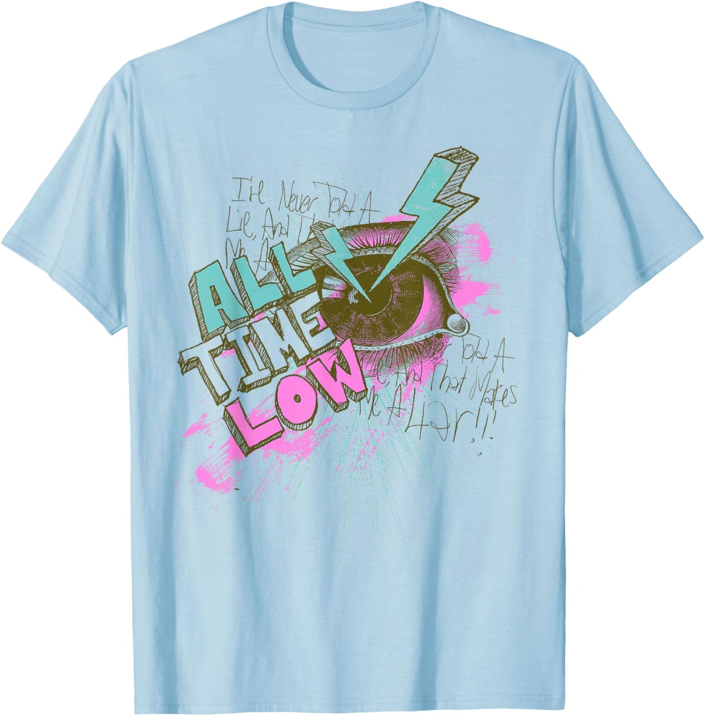 All Time Low Eyebolt T-Shirt - T-Shirt | Light Blue