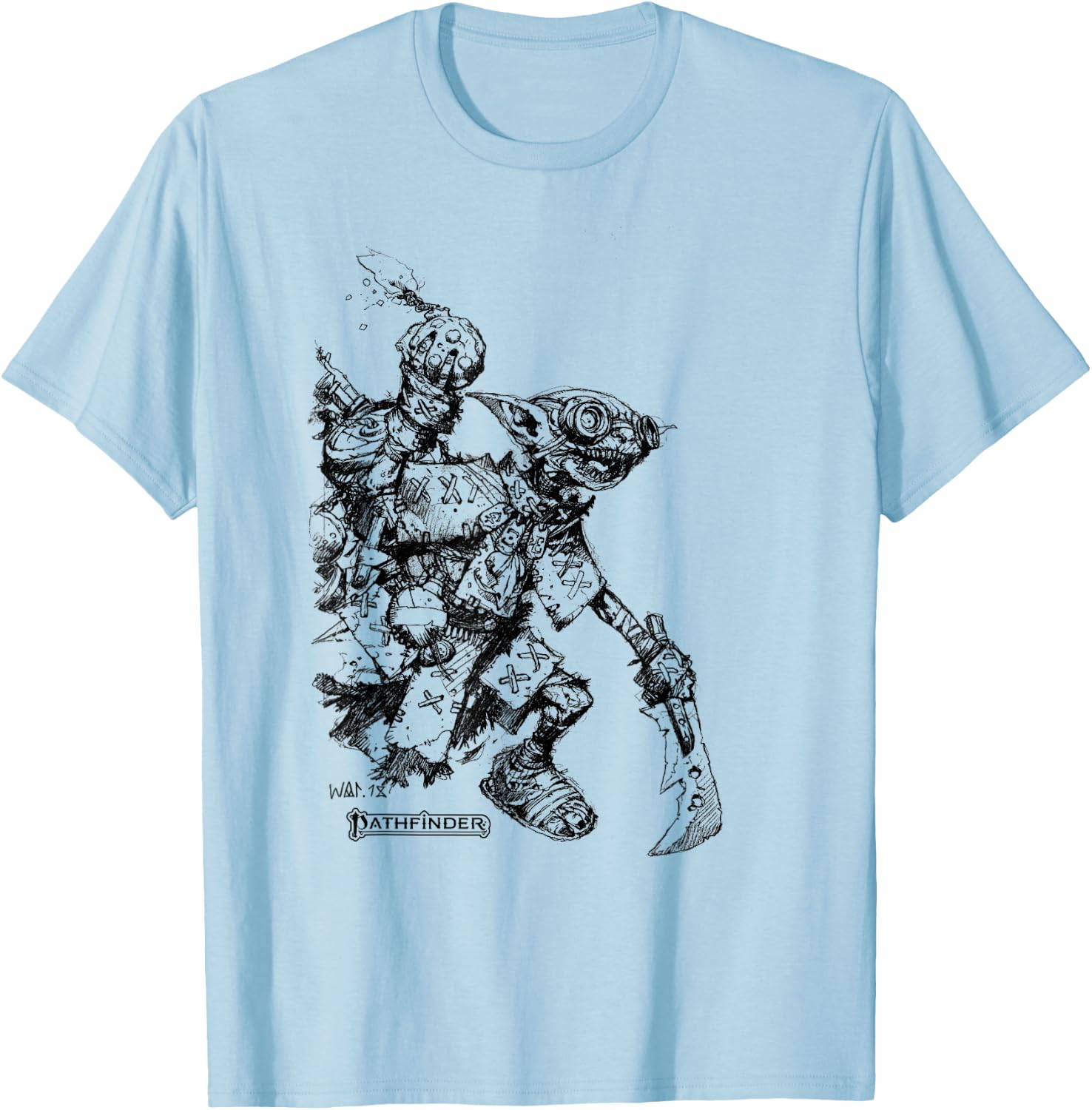 Pathfinder Iconic Fumbus monochrome T-Shirt - T-Shirt | Light Blue