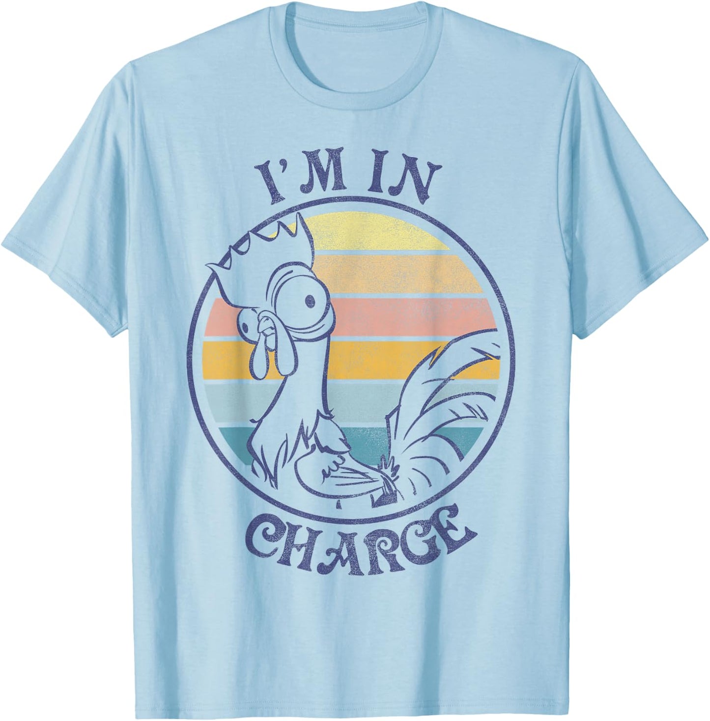 Disney Moana HEI HEI I'm in Charge Sunset Graphic T-Shirt - T-Shirt | Light Blue