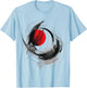 Art Geometric Abstract Graphic Drawing Motif Art T-Shirt - T-Shirt | Light Blue