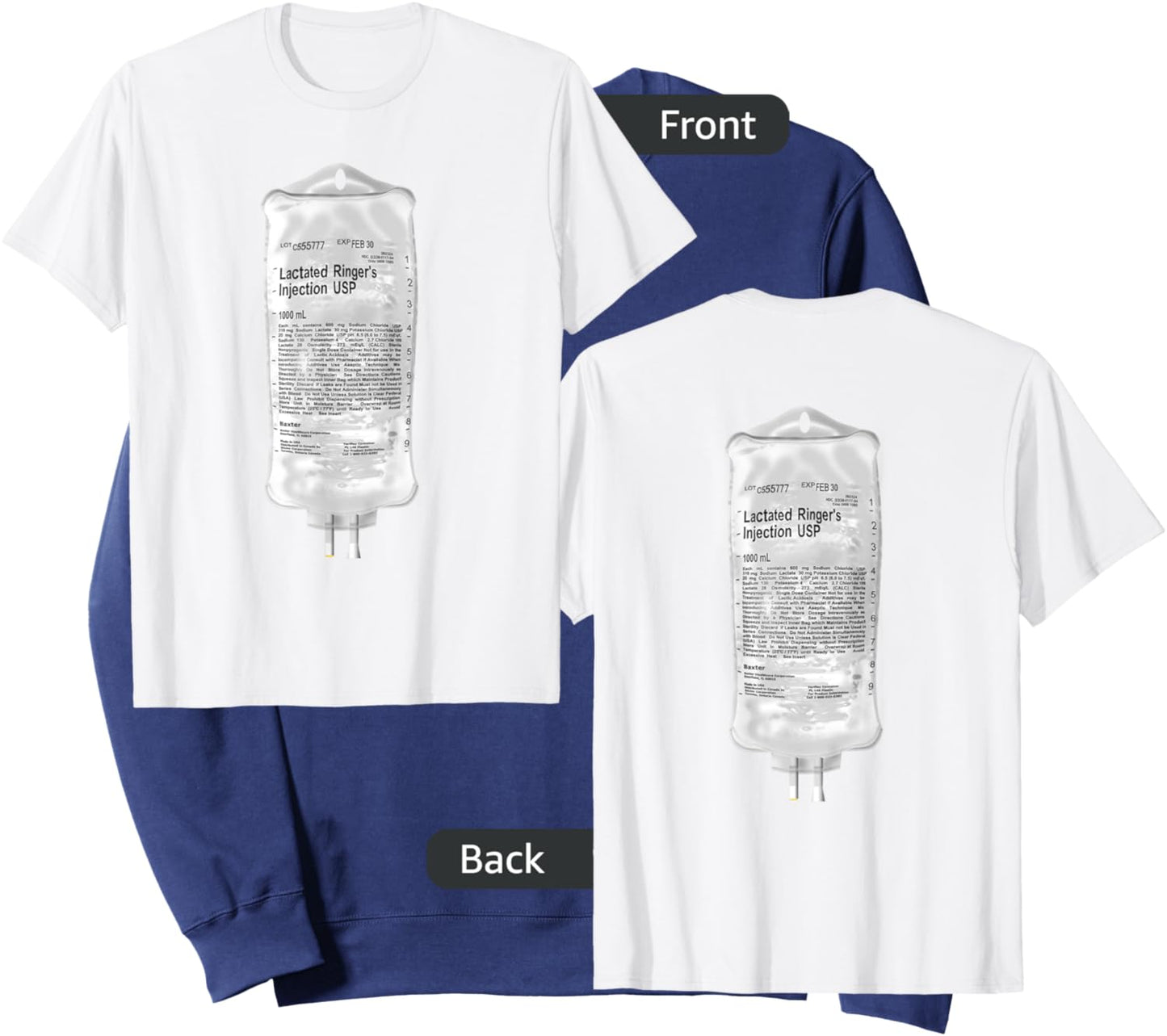 Lactated Ringers IV Fluids Sweatshirt - Sweatshirt | Navy