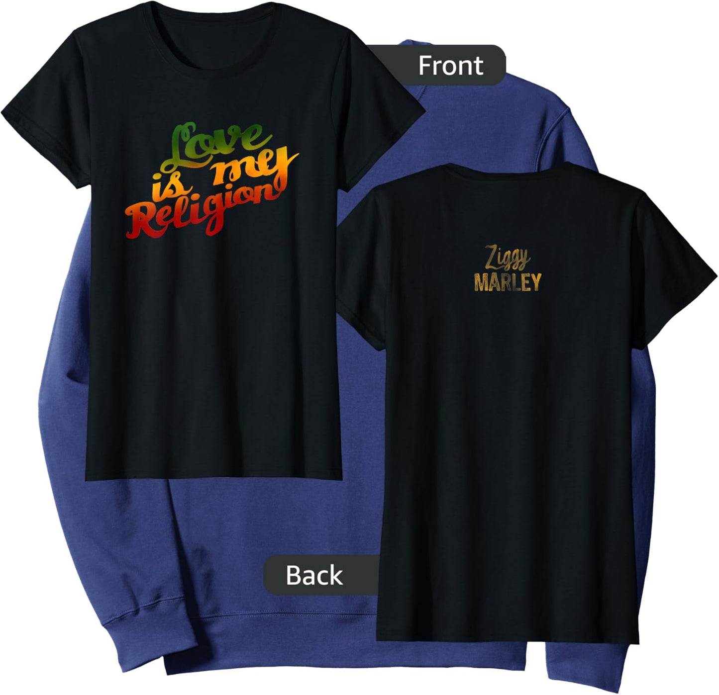 Ziggy Marley - Official Merchandise - Love Is My Religion Sweatshirt - Sweatshirt | Navy