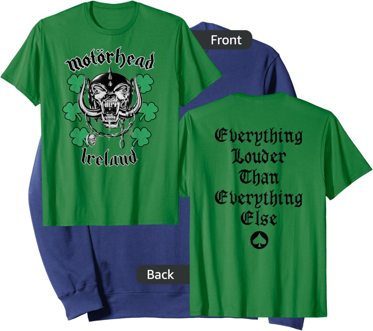 Motörhead – Multi Shamrock Warpig Sweatshirt - Sweatshirt | Navy