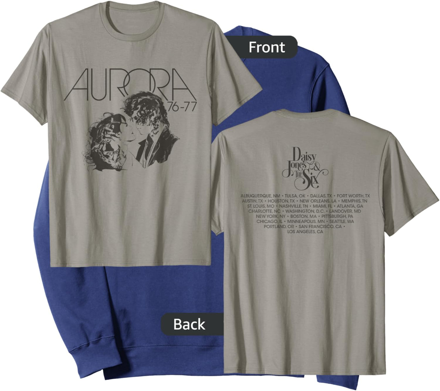 Daisy Jones & the Six - Aurora Vintage Sweatshirt - Sweatshirt | Navy