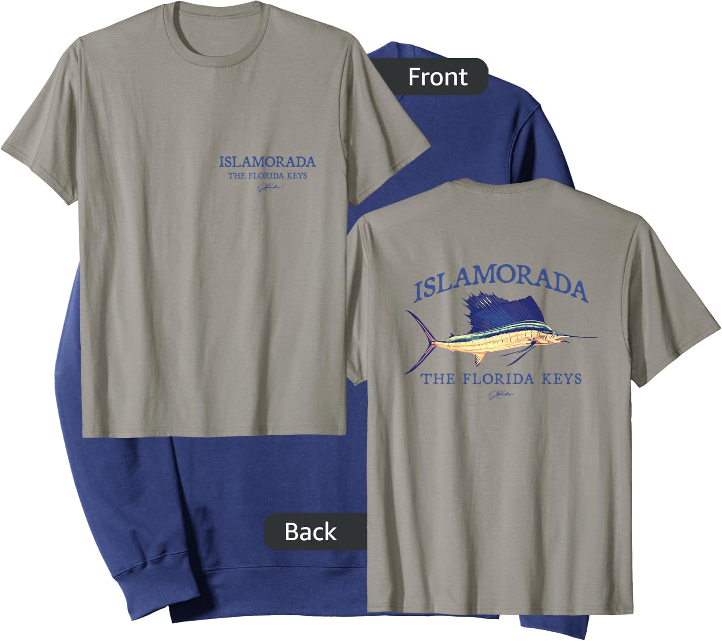 JCombs: Islamorada, FL, Sailfish (2-Sided) Sweatshirt - Sweatshirt | Navy