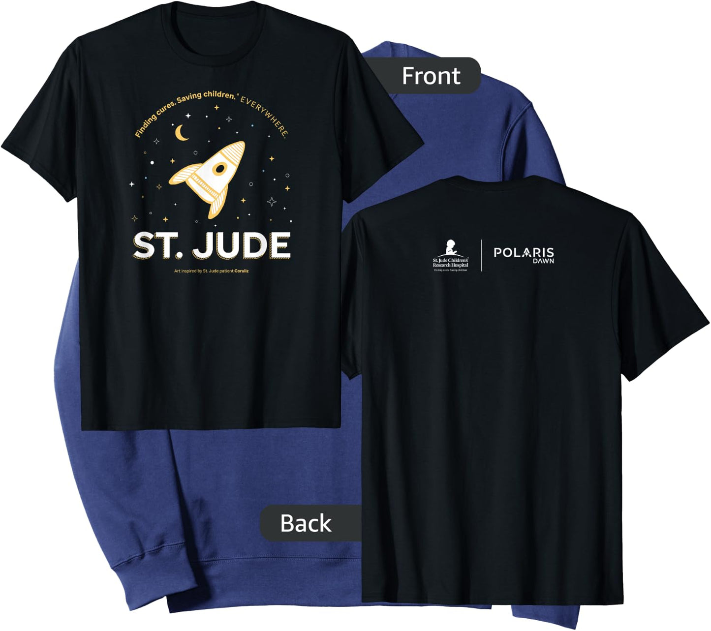 St. Jude Patient Coraliz Moon Sweatshirt - Sweatshirt | Navy