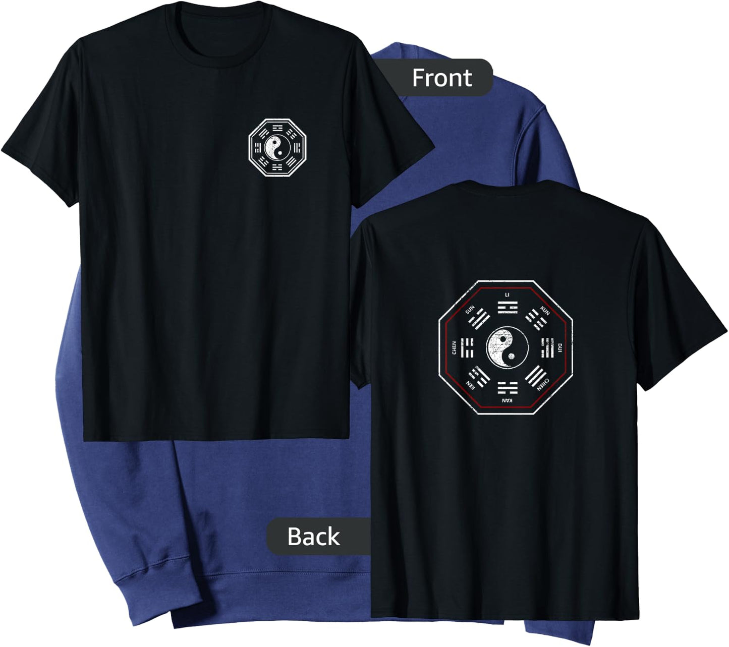 Kan & Li Bagua Yin Yang Tai Chi, Qi Gong, Tibetan Lotus Sweatshirt - Sweatshirt | Navy