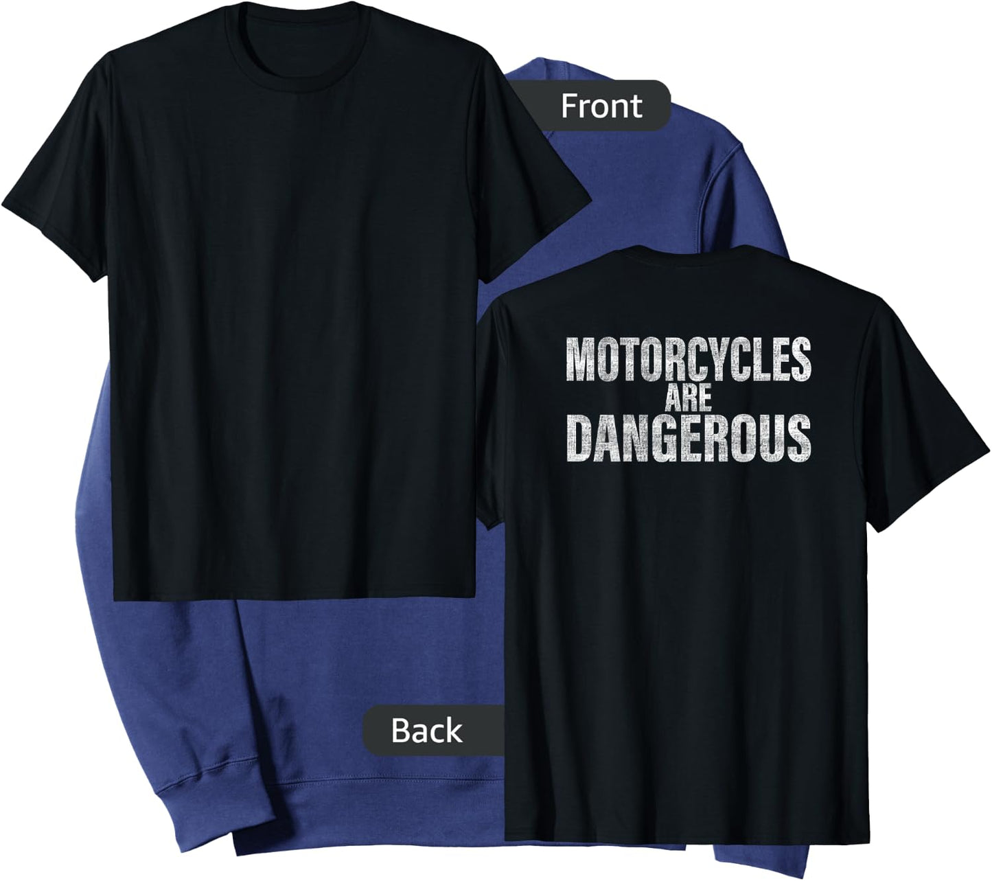 Motorcycles Are Dangerous Funny Motorcycle Sweatshirt - Sweatshirt | Navy