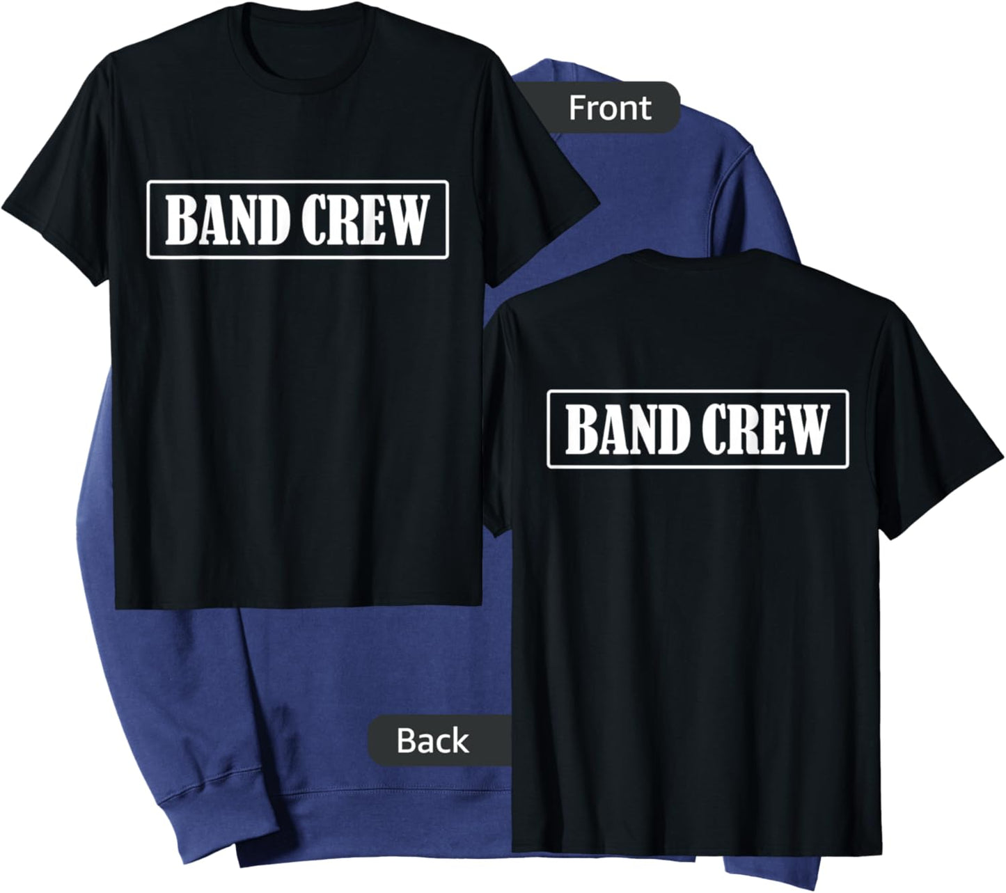 Band Crew Uniform FRONT and BACK Print - Band Crew Sweatshirt - Sweatshirt | Navy