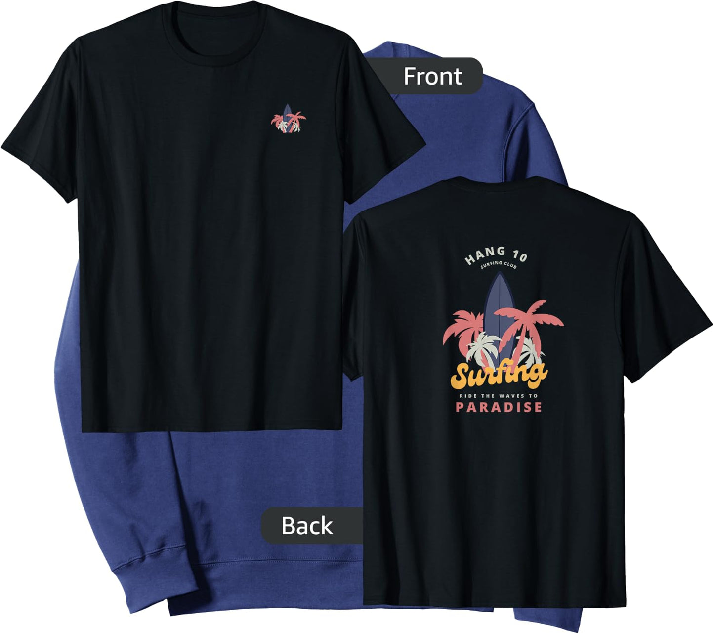 Hang 10 Surfing Club Ride The Waves Sweatshirt - Sweatshirt | Navy