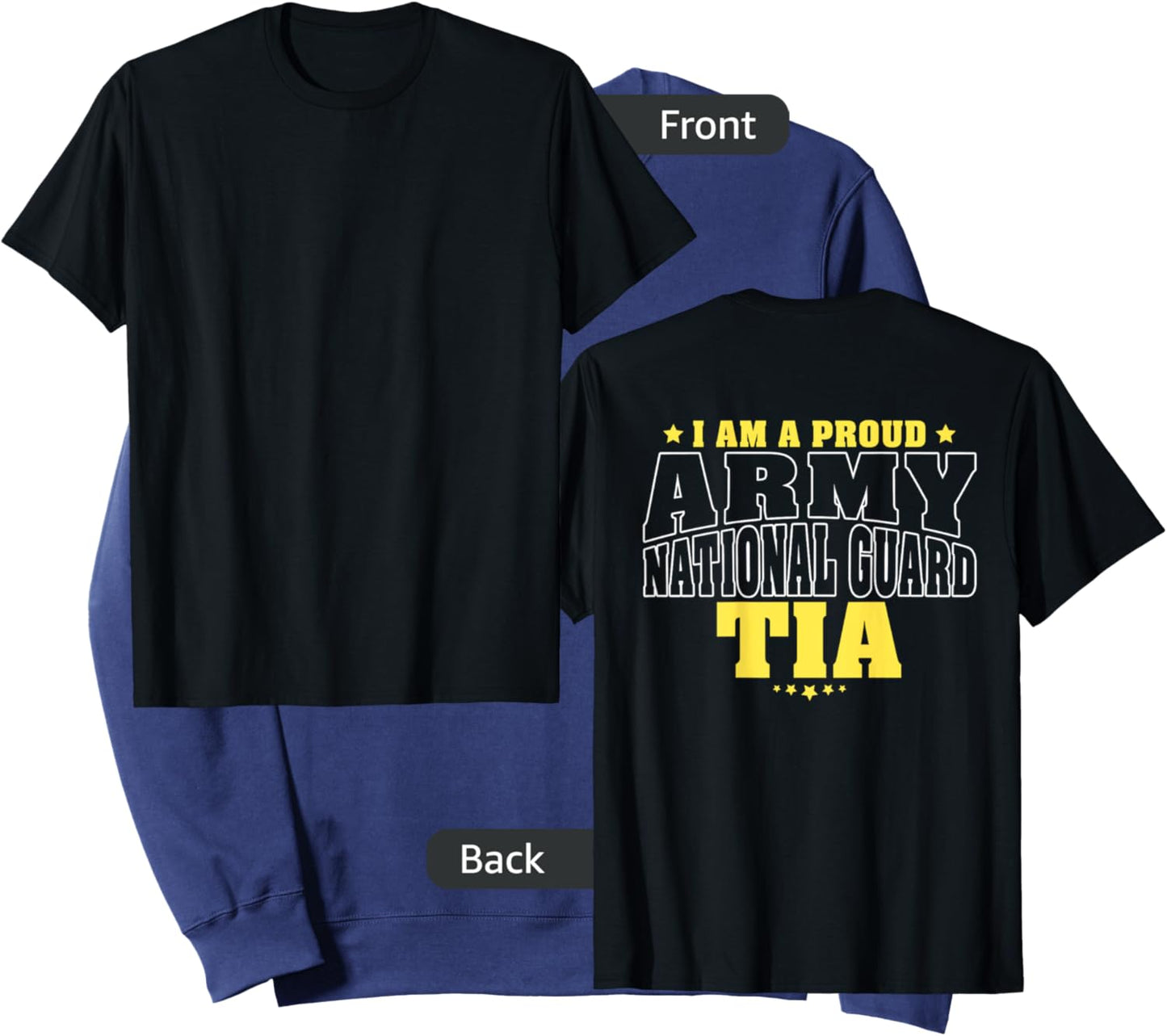 I Am A Proud Army National Guard Tia - Military Aunt Family Sweatshirt - Sweatshirt | Navy
