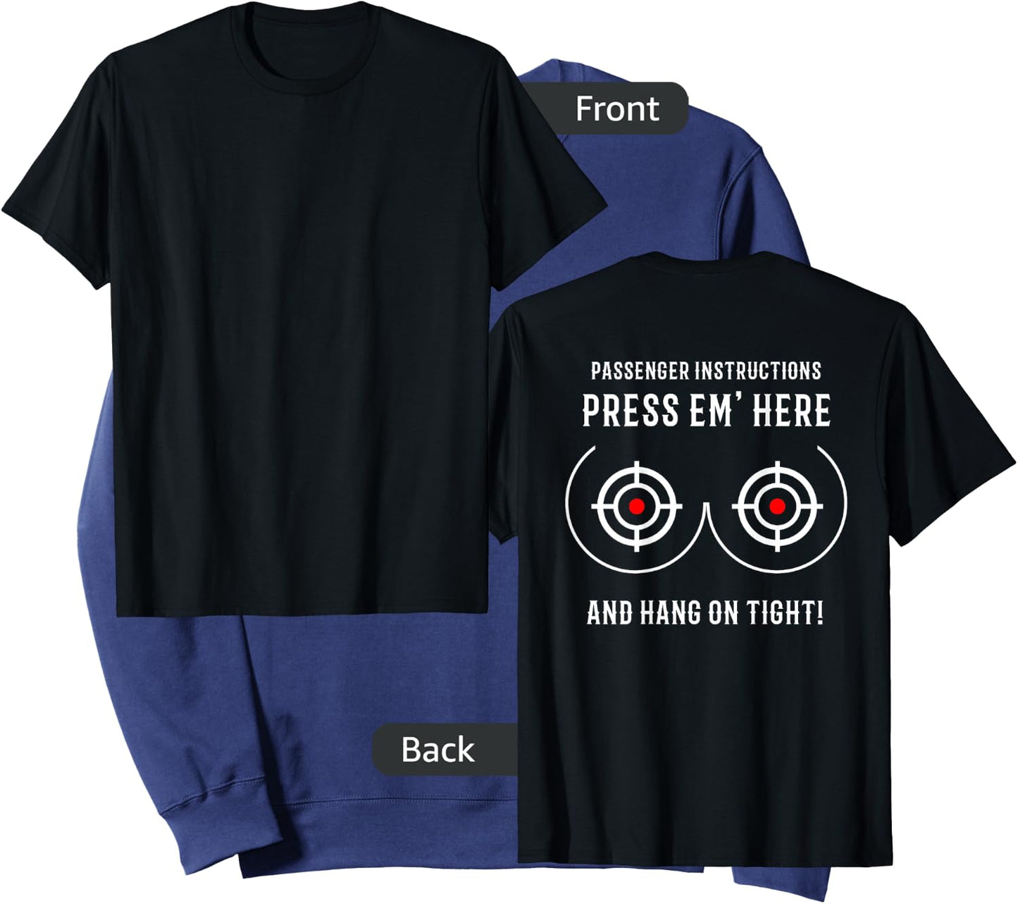 Press Em' Here Shirt Funny Motorcycle Sweatshirt - Sweatshirt | Navy