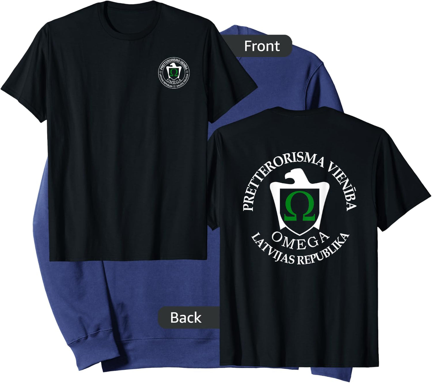 Omega Latvian Police Special Forces Swat Sweatshirt - Sweatshirt | Navy